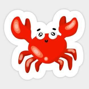 Sea animals, Ocean Life clipart,crab Sticker